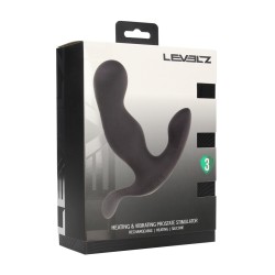 Heating and Vibrating Silicone Prostate Stimulator - Black
