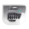 Vibrating Ribbed Silicone Cock Sleeve and Ball Ring - Black