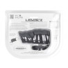 Vibrating Ribbed Silicone Cock Sleeve and Ball Ring - Black