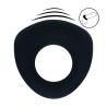 Sealed Liquid Silicone Vibrating Cockring - Black