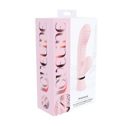 Mystique - Ribbed Rabbit Vibrator - Pink