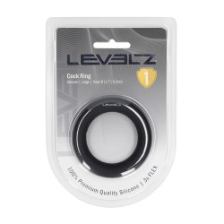 Liquid Silicone Cockring - L - Black