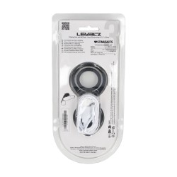 Vibrating Cock and Ball Ring with Winged Stimulator - Black