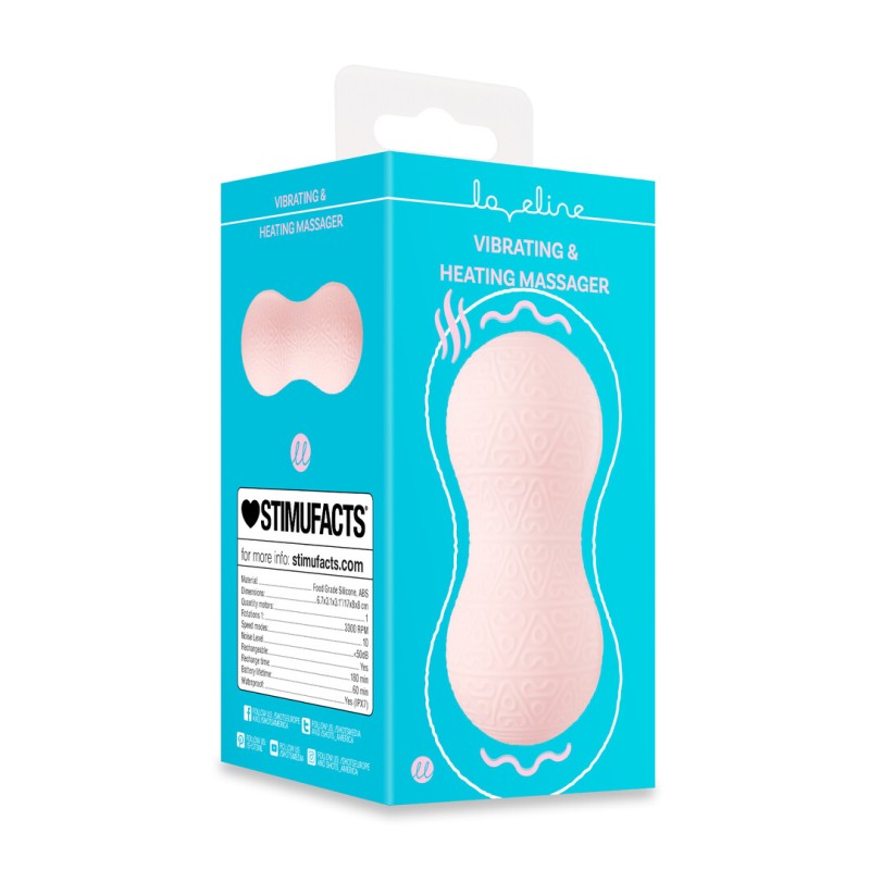 Vibrating and Heating Massager - Pink