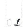 Rippled with Hard Loop Silicone Prostate Massager - L - Black