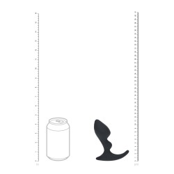 Double Ripple Silicone Prostate Massager - Black