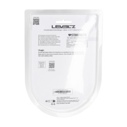 Full Double Ripple Silicone Prostate Massager - Black