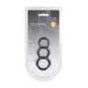 Classic Silicone Cockring Set of 3 - XS/S/M - Black
