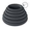 Classic Silicone Cockring Set of 6 - Black