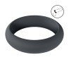 Wide O Silicone Cockring - XL - 50mm - Black