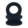 Wide Double O Silicone Cockring - S - Black