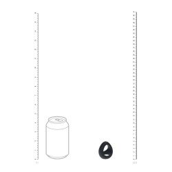 Soft Tri O Silicone Cockring - Black