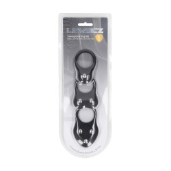 Silicone Training Cockring Set of 3 - S/M/L - Black