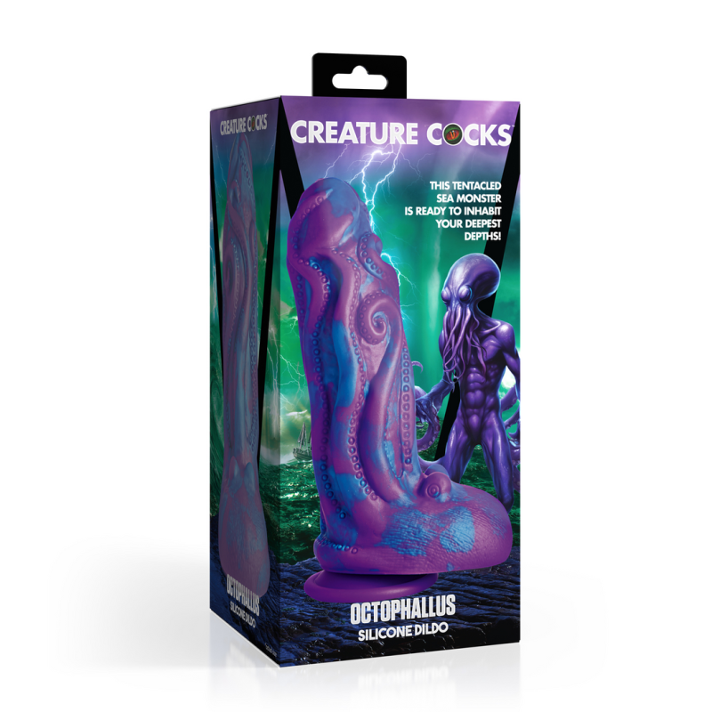 Octophallus - Silicone Dildo - Purple/Blue