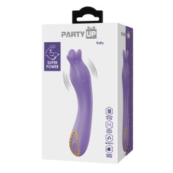 Party Up wibrator mini ładowany magnetycznie kolor fioletowy Kelly