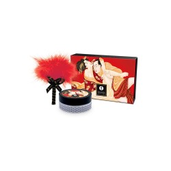 Shunga kissable massage powder sparkling strawberry wine