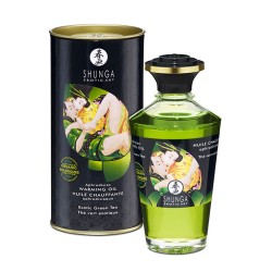Shunga warming oil exotic green tea