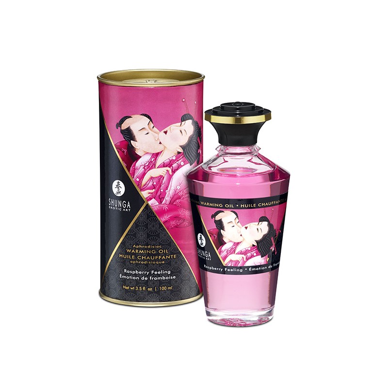 Shunga warming oil raspberry feeling