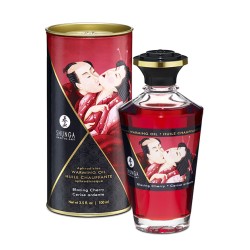 Shunga warming oil blazing cherry