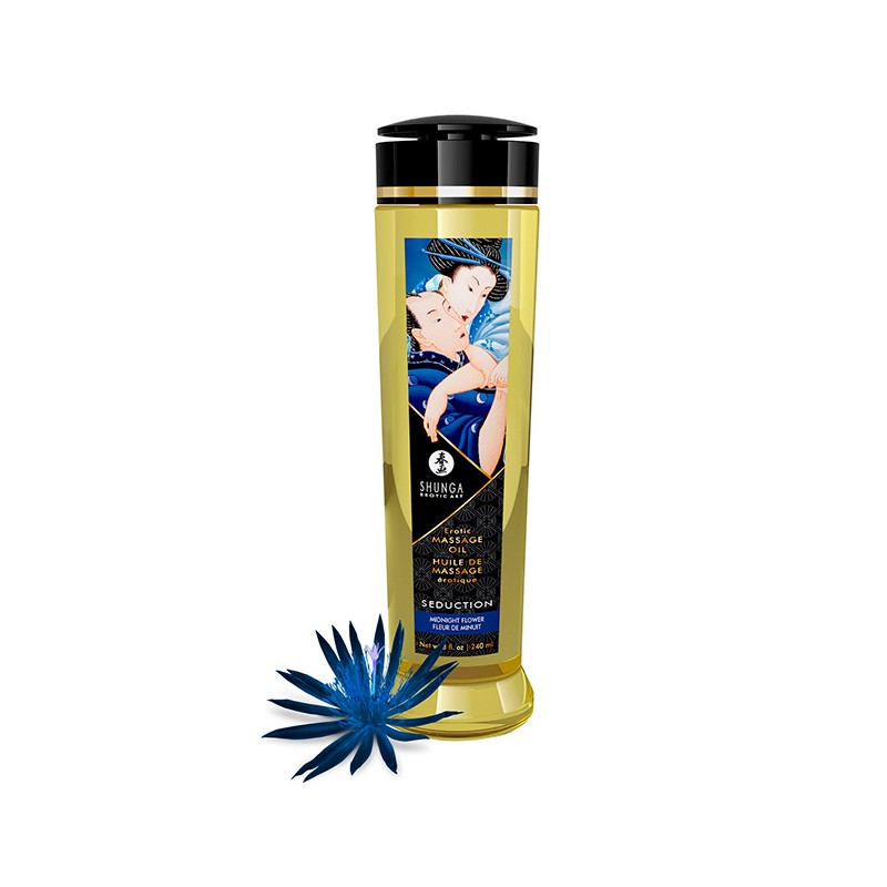 Shunga massage oil seduction midnight flower