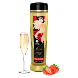 Shunga massage oil romance sparkling strawberry wine
