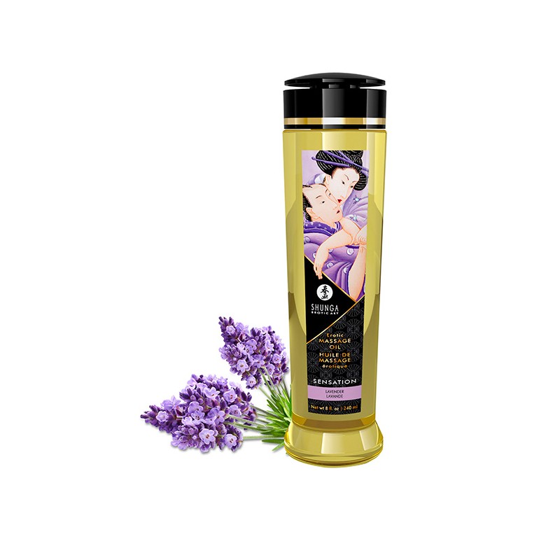Shunga massage oil sensation lavender