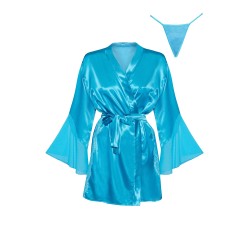 Marlene peignoir turquoise