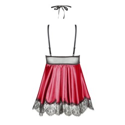 Eve chemise with mask purple