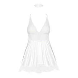 Eve chemise with mask white