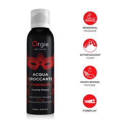 Orgie Acqua Crocante Crunch Massage Mousse Strawberry