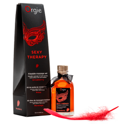 Orgie Sexy Therapy Kissable Massage Set Strawberry
