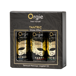 Orgie Sensual Massage Vegetal Oil Tantric Mini Size Collection 3 x 30 ml set
