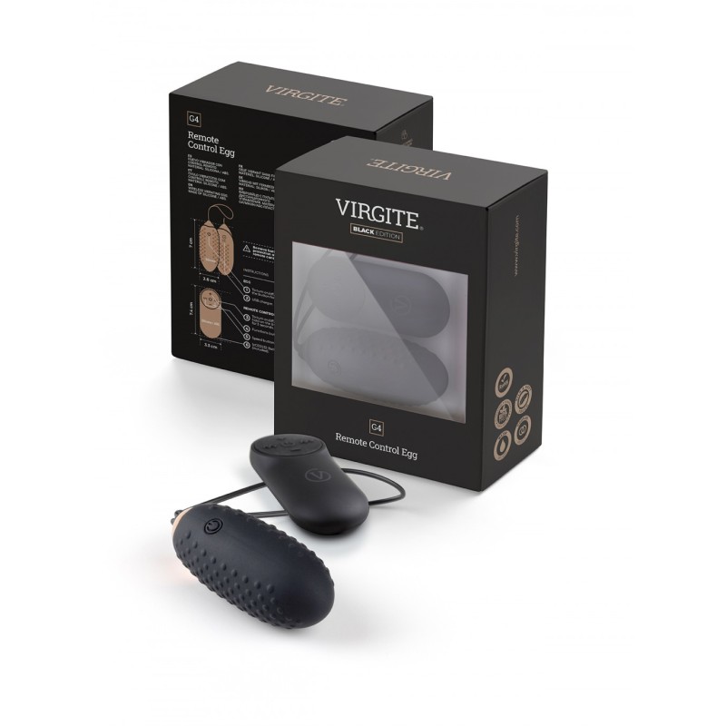 G4 RECHARGEABLE VIBRATING EGG BLACK EDITION