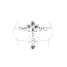 Dazzling Cleavage Bling Sticker