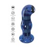 ToyJoy Buttocks Gleaming Vibrating Glass Plug
