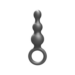 ToyJoy Buttocks The Stuffer 3-Balls Metallic Silicone Plug