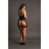 Peek-A-Boo Fishnet Dress - Plus Size