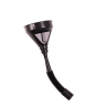 Open Mouth Gag Head Harness with Funnel - Black