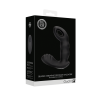 Beaded Vibrating Prostate Massager with Remote Control - Black
