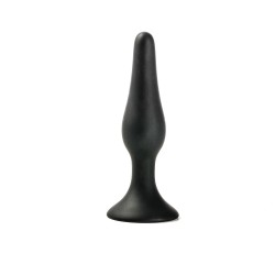 Simple Pleasure korek analny silikonowy czarny smukły długi rozmiar s