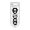 Silicone Cock and Ball Ring Set of 4 - Black