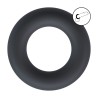 Liquid Silicone Cockring - L - Black