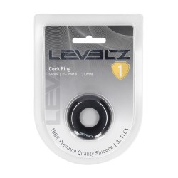 Solid Silicone Cockring - XS - Black
