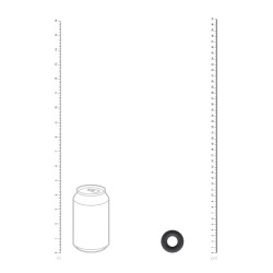 Solid Silicone Cockring - XS - Black