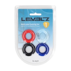 Cockring Set of 4 - Multicolor