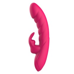 Party Up wibrator mini typ króliczek ładowany magnetycznie kolor ciemny różowy Monica