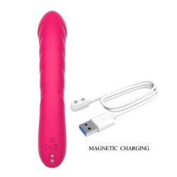 Party Up wibrator mini typ króliczek ładowany magnetycznie kolor ciemny różowy Monica
