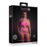 Body with Grecian Neckline - Plus Size - Neon Pink