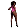 Turtle Neck and High Waist Slip - One Size - Neon Pink