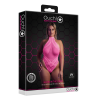 Body with Halter Neck - Plus Size - Neon Pink